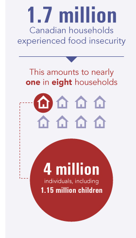 1.7 million households reported being food insecure in 2012