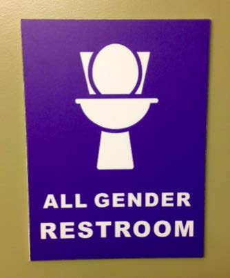 All gender restroom.