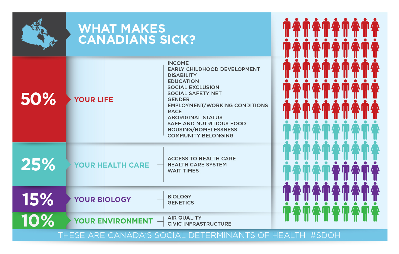 What makes Canadians sick infographic.