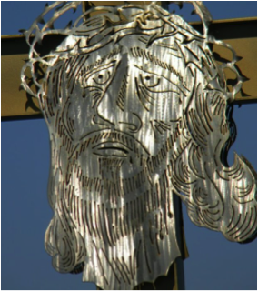 Picture of Jesus from the Katrina Memorial in Shell Beach, LA.