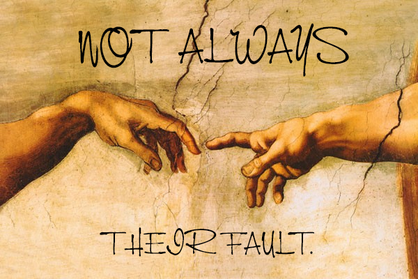 Not always their fault poetry cover