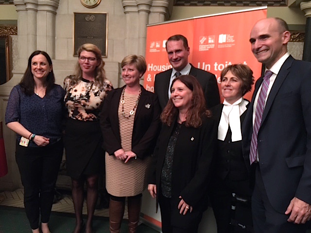 Photograph from the event on Parliament Hill with a few of the attendees.