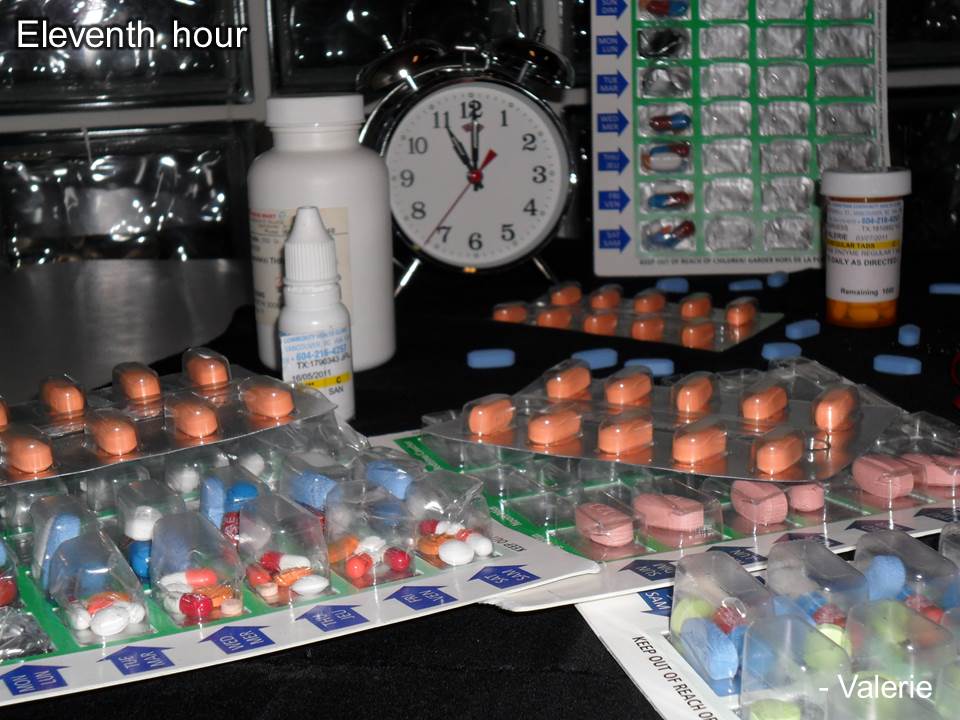 Meds laid out for each day of the week