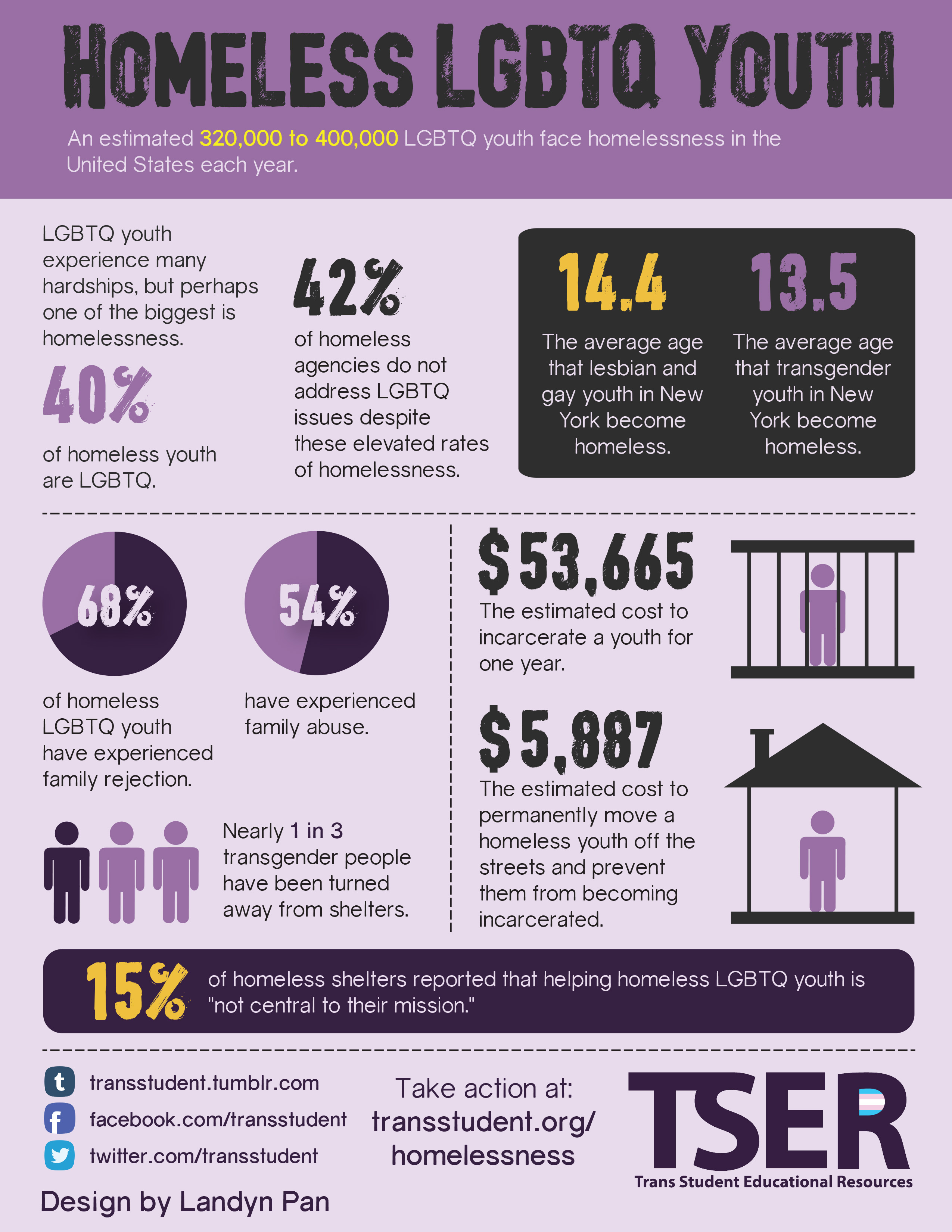 Homeless LGBTQ Youth Infographic