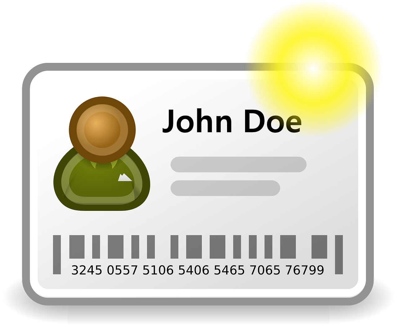 An illustration of John Doe's ID